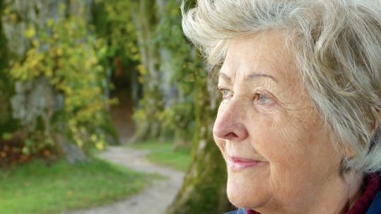 Dementia, elderly lady