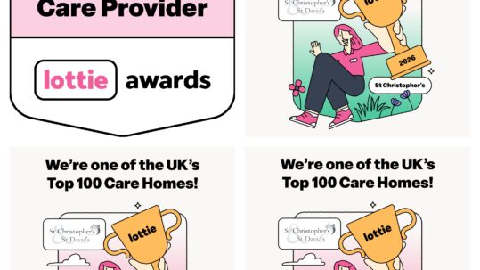 Lottie Award Winning Care Homes, Award badges
